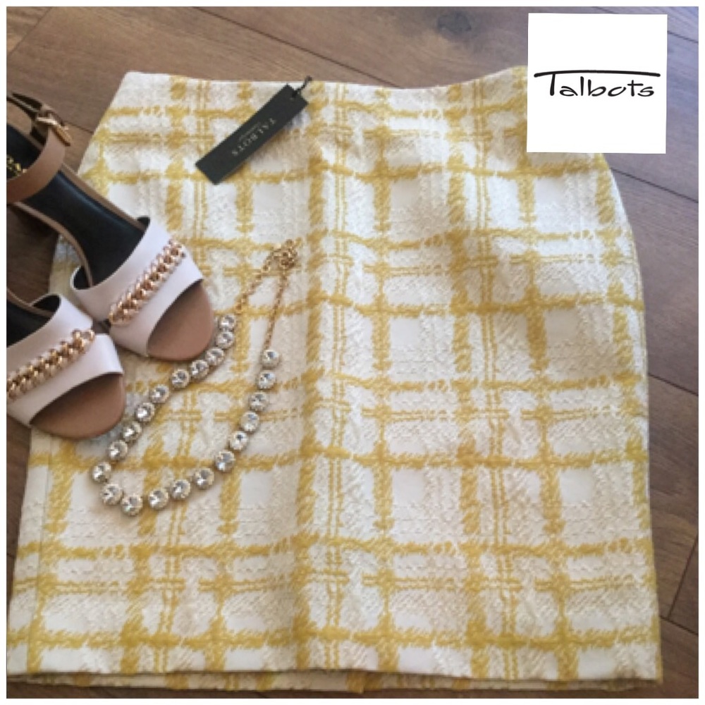 NWT TALBOTS JACQUARD SKIRT